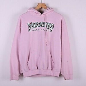 pink thrasher rose hoodie